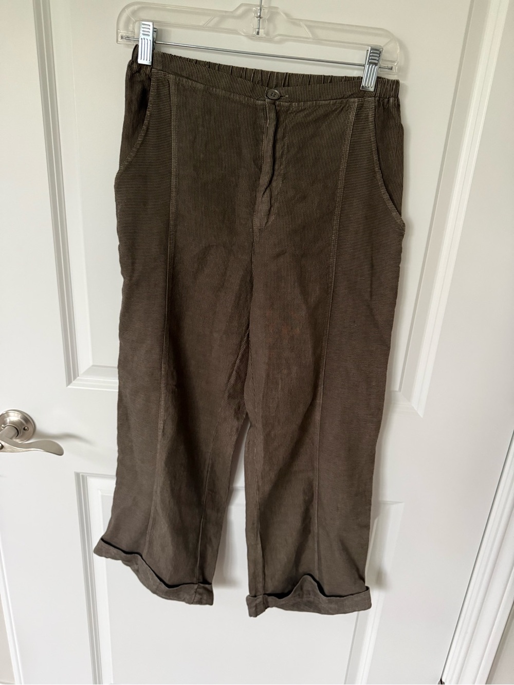 XCVI Linen Striped Trousers Size Small